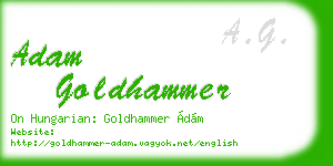 adam goldhammer business card