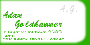 adam goldhammer business card